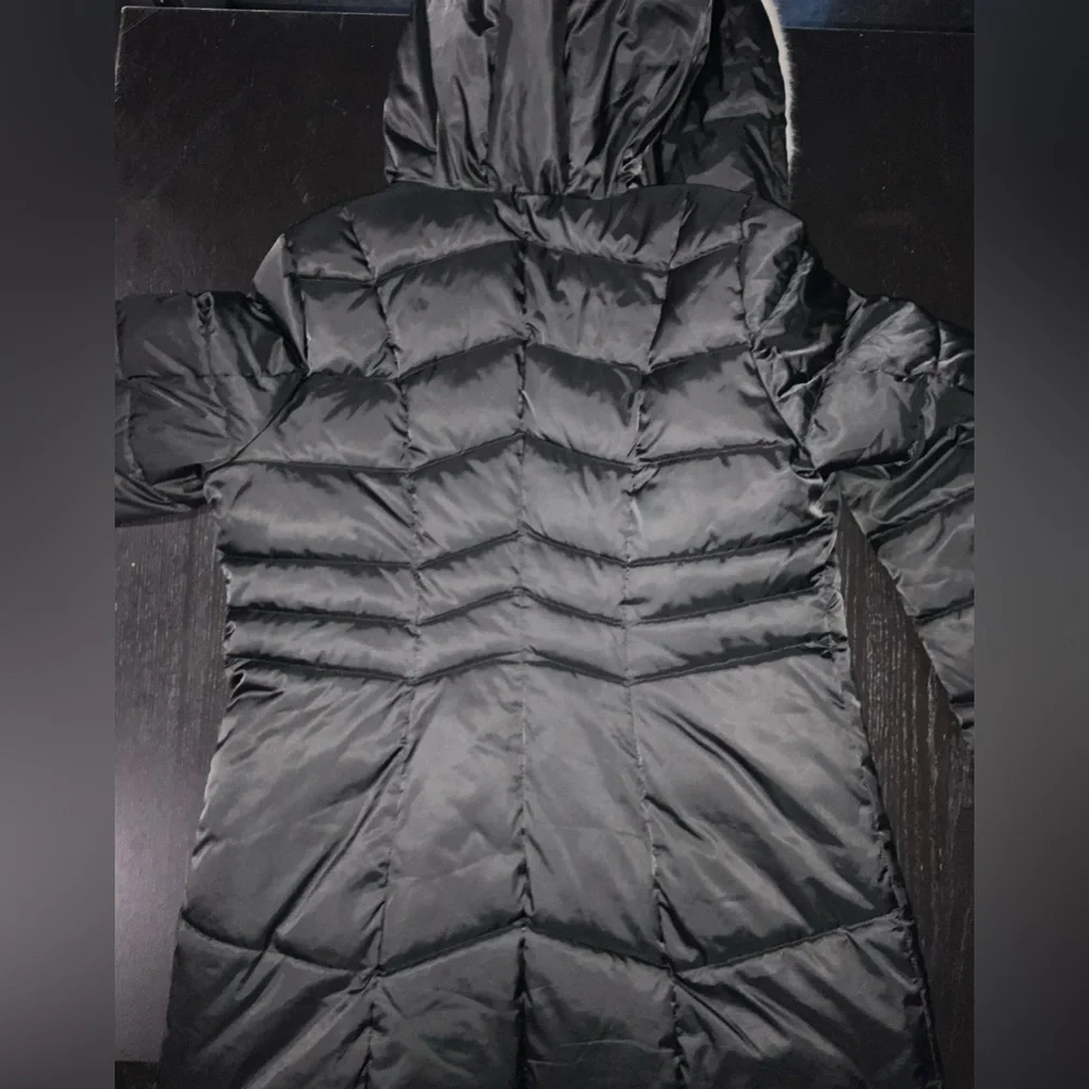 HAVEN Outerwear Women’s Chevron Coat with Faux Fur Trim - Picture 3 of 3